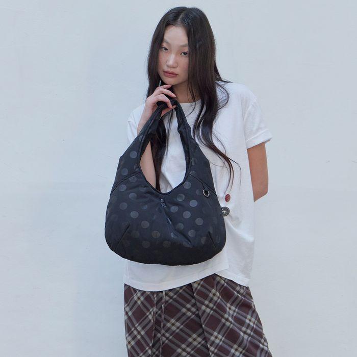 dot pebble bag (BK)