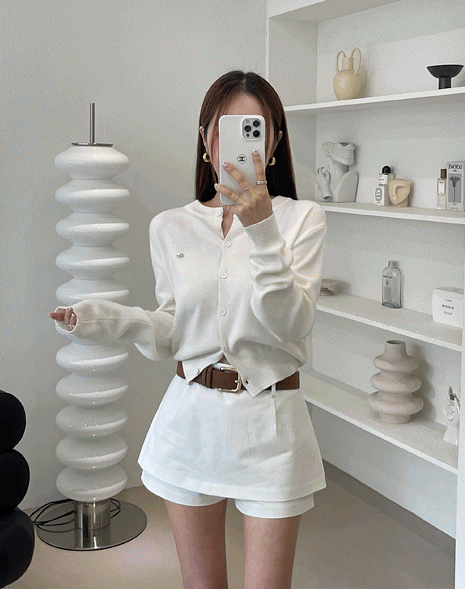 라라룸 어게인 코튼 미니 치마바지