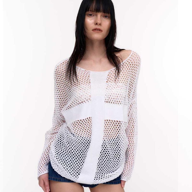 XCX CROCHET SWEATER (IVORY)