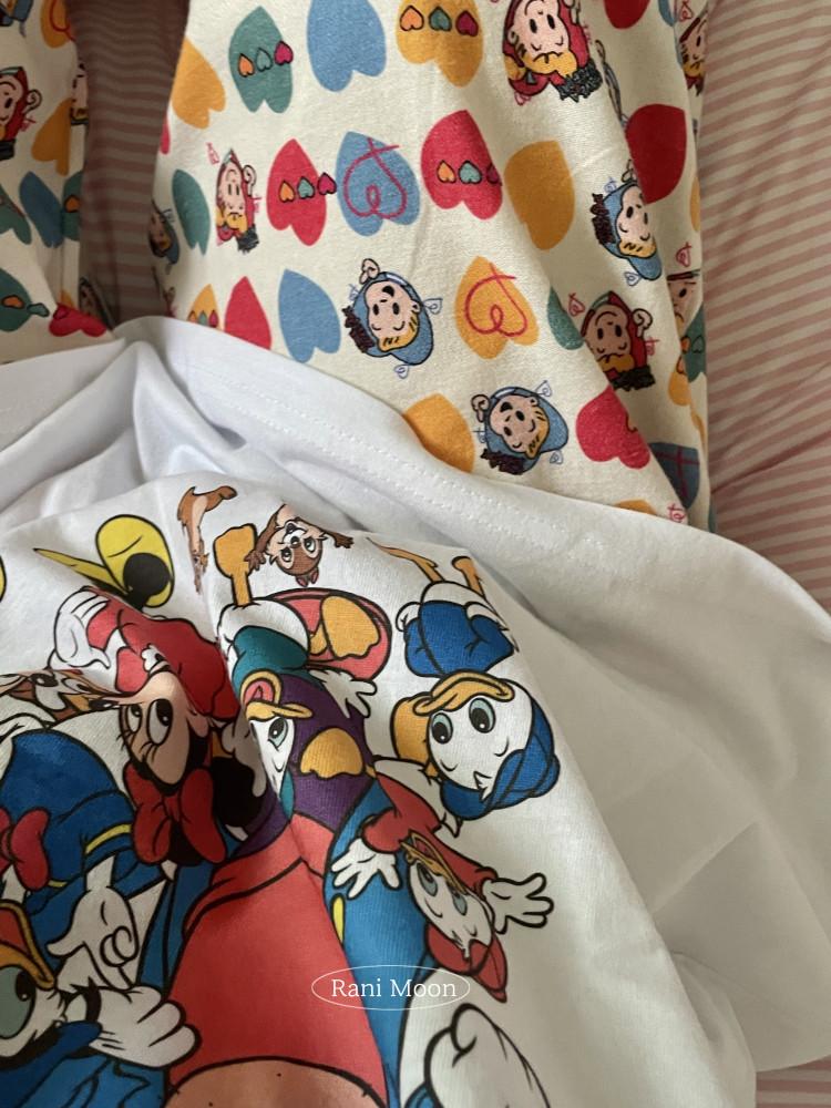 리리 드로잉 잠옷 바지 홈웨어