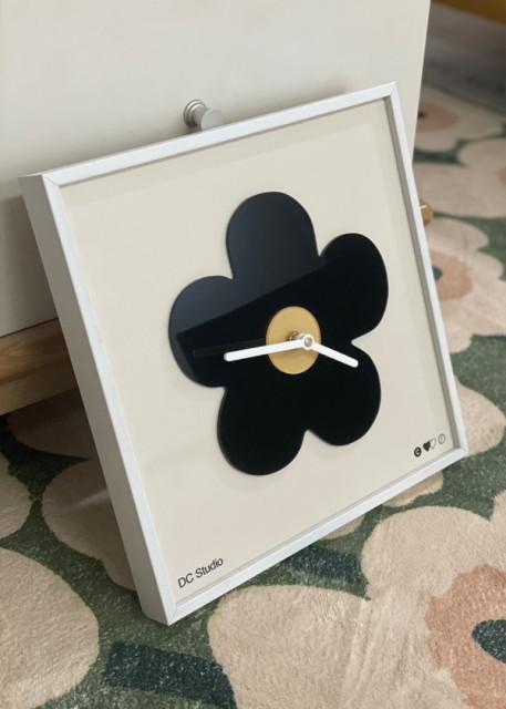 헤이유드 벽시계 인테리어 시계 사무실 거실 아트플라워 무소음