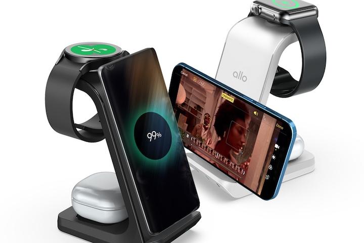 3in1 애플워치 갤럭시워치 멀티 고속 무선충전기 UC320W