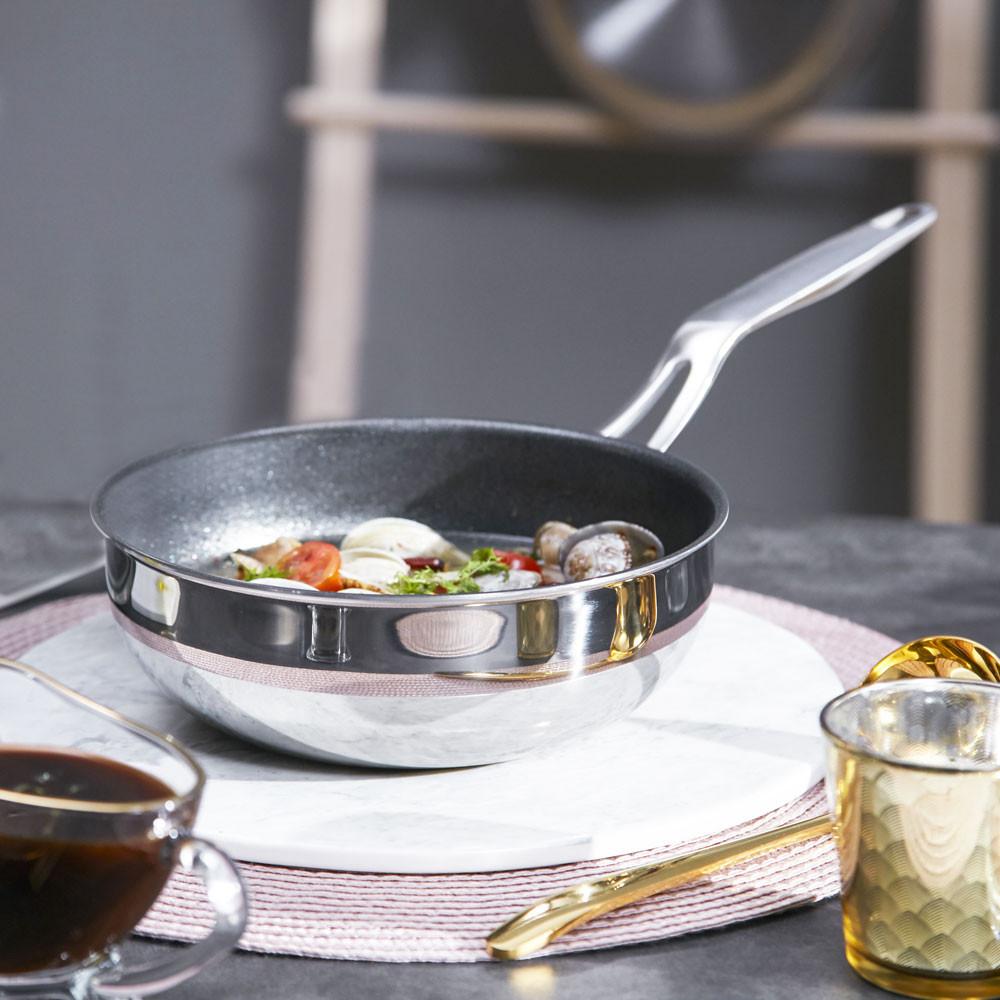 핀일로 국내산 포스코304 코팅팬 엘레강스 통5중 궁중팬 20cm 인덕션 인덕션용