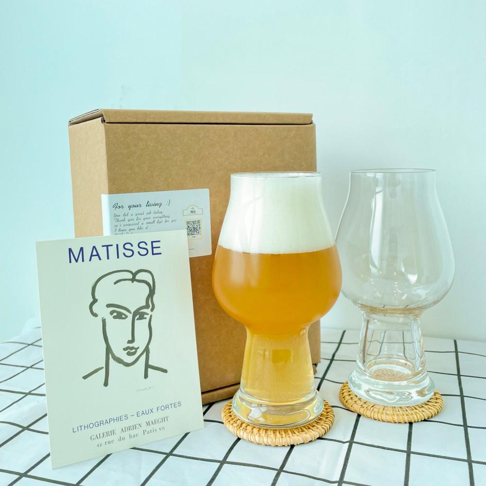 고급 예쁜 맥주 전용 잔 귀여운 유리컵 대형 대용량 큰 맥주잔 세트 600 500ml