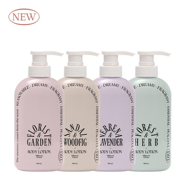 오디드 밀크인세라 퍼퓸 바디로션 500ml 4종