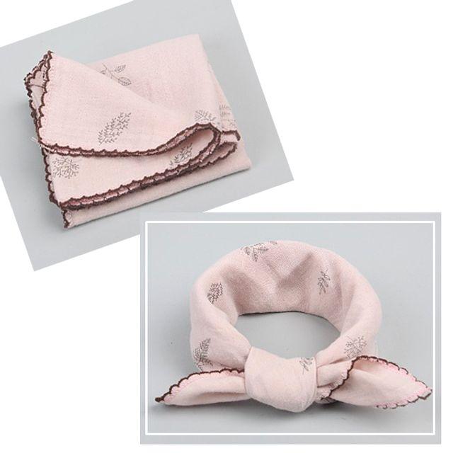 [무료배송]DNyne 거즈사각스카프 리프핑크 쁘띠스카프 머플러 목손수건