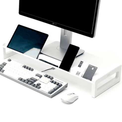 스톤힐 MS-01 스마트 메탈 모니터 받침대 컴퓨터 스탠드 모니터선반 와이드 거치대