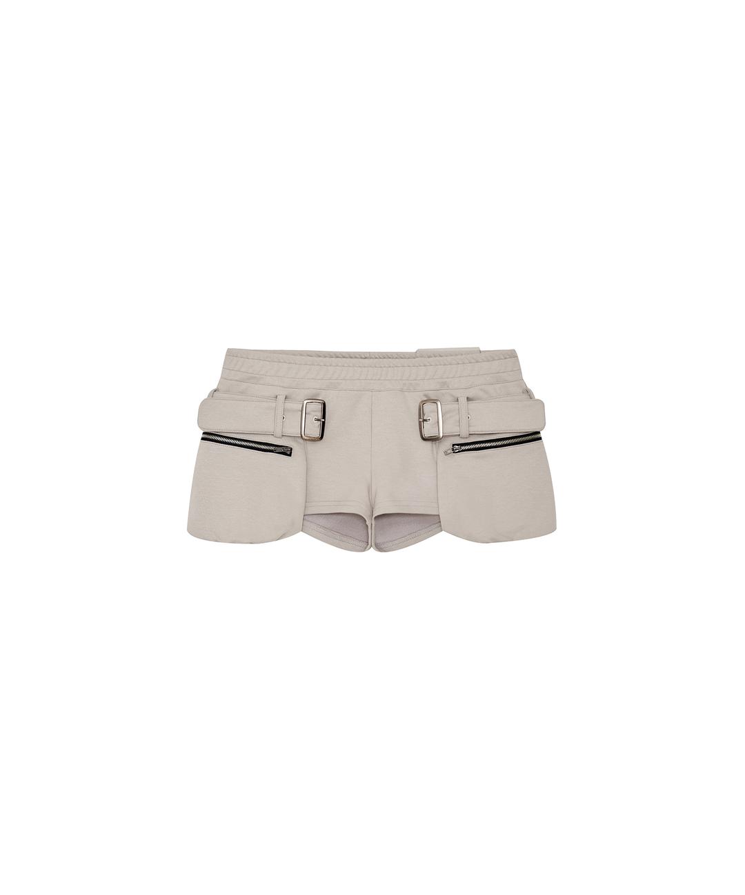 (3.25 Pre-Order) Belted Pocket Shorts Gray