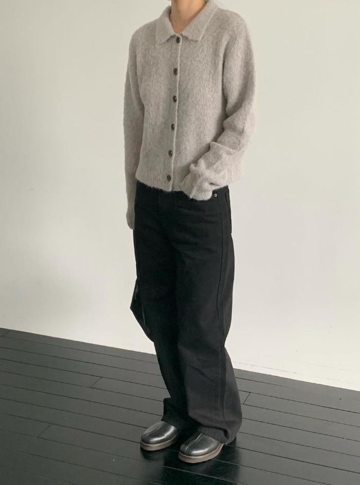 24FW object 오브젝트 블랙데님팬츠 일자핏 흑청 데님 청바지