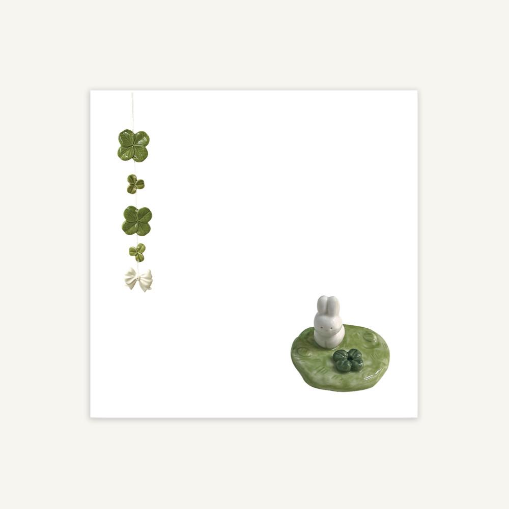 클로버 행운 메모지