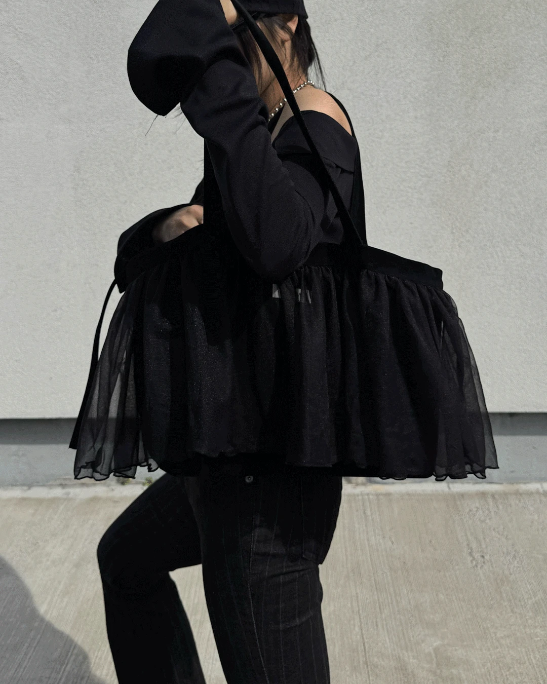 [New] 스웨이드 시폰 백