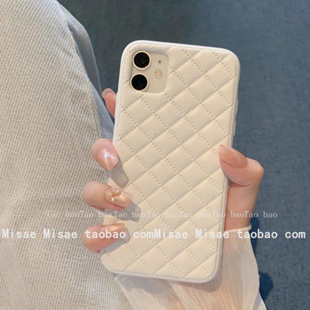 러블리 폰케이스 예쁜 아이폰케이스 애플보호커버 화이트 빈티지 체크 적용 아이폰12프로/맥스 아이폰11