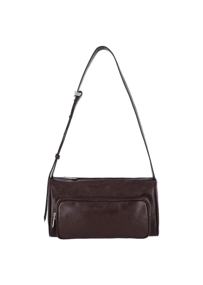 Poster pocket bag - vintage choco brown