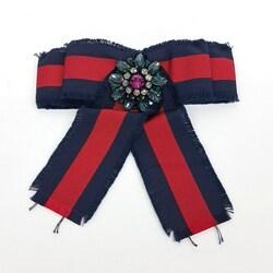 [구구스]중고명품 구찌 그로그랭 보우 브로치 (NO 10317952)