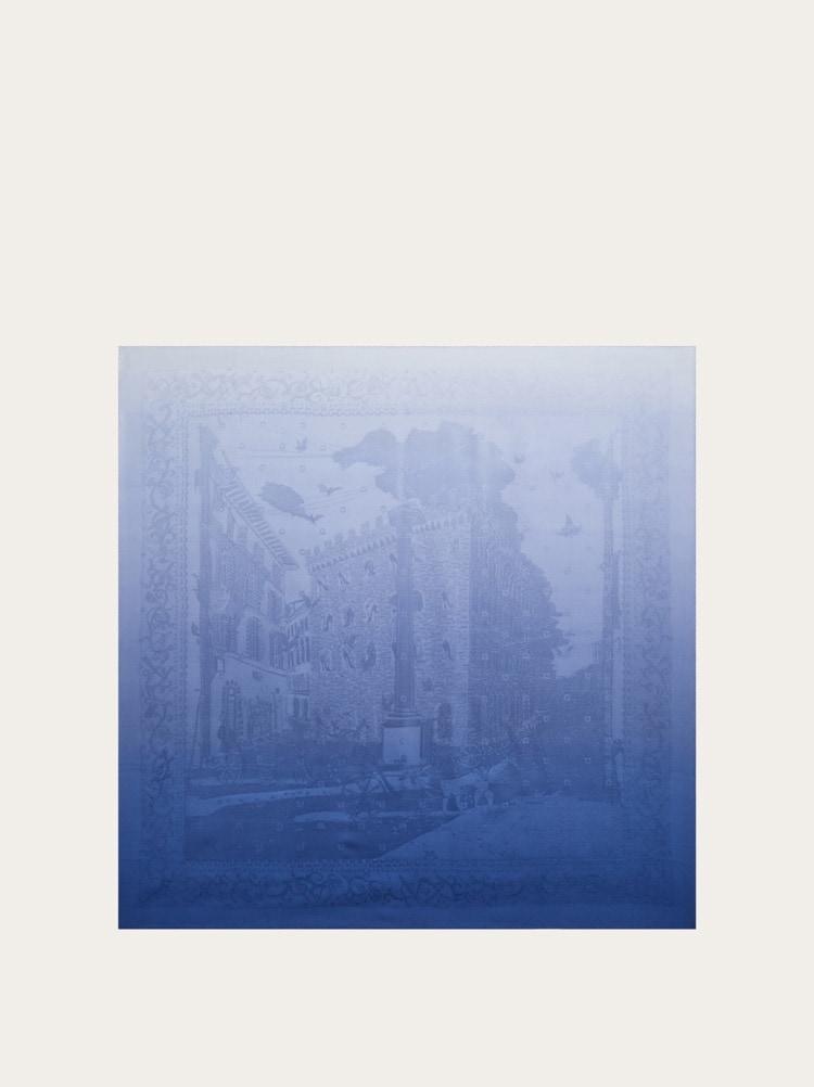 팔라쪼 모티프 실크 자카드 스카프 - 여성 | Ferragamo