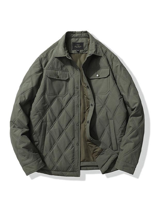 마리브 세미오버핏 누빔 점퍼