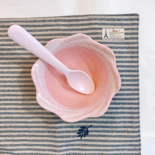 핑크 스칼럽 디저트볼 13cm