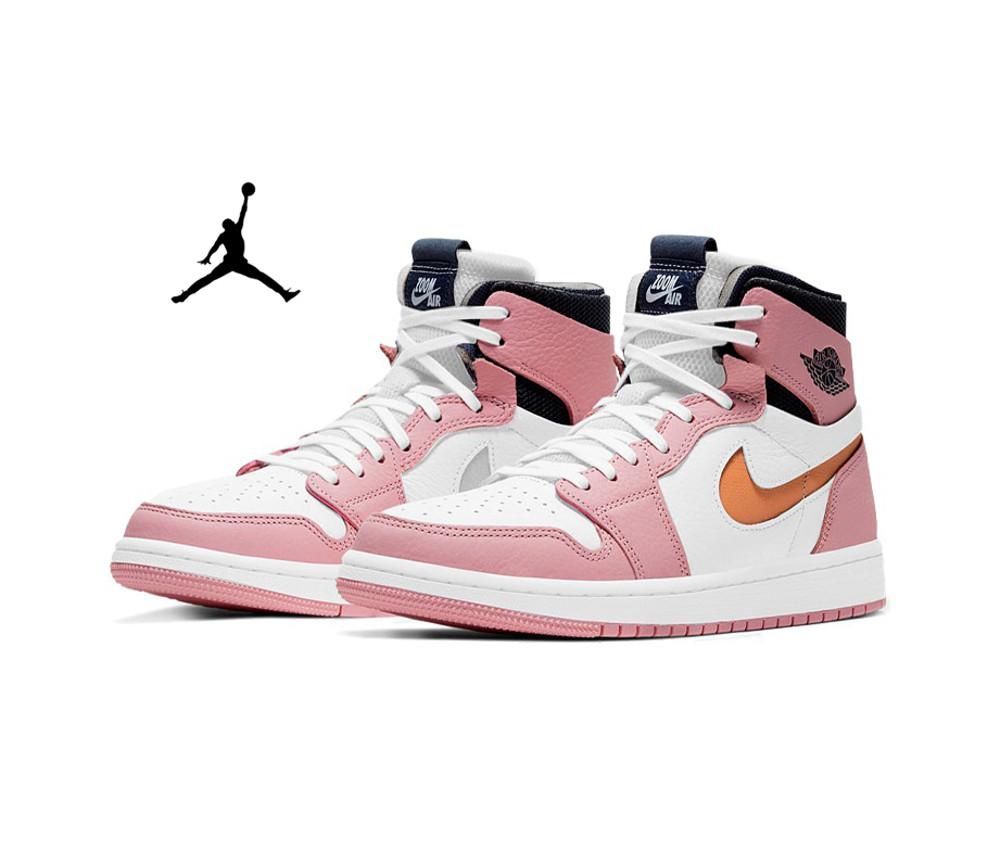 나이키 우먼스 에어 조던 1 하이 줌 컴포트 핑크 글레이즈 CT0979-601