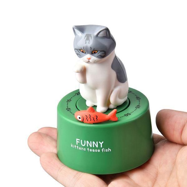 귀여운 고양이 주방 수동타이머