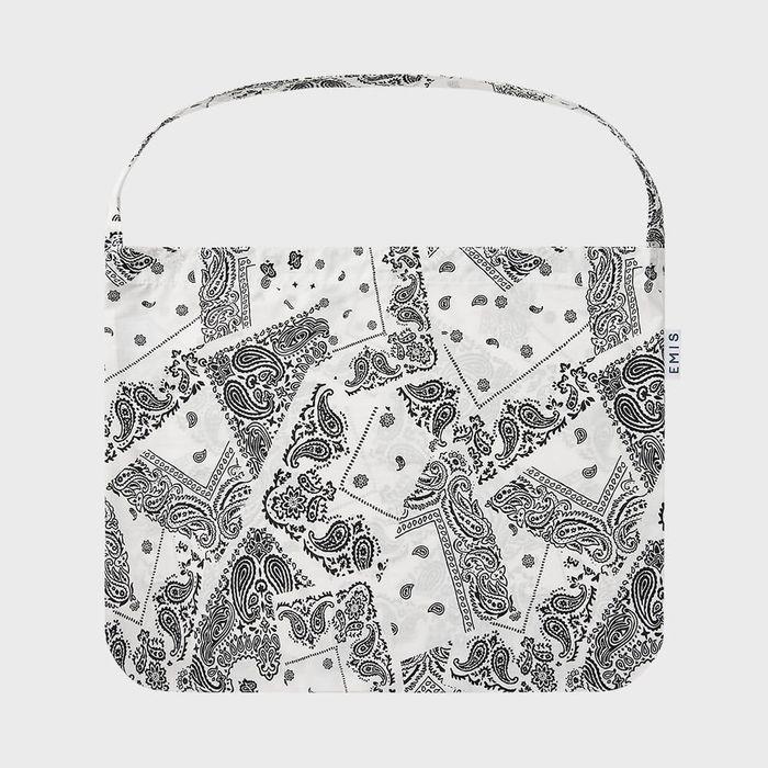PAISLEY ECO BAG-WHITE
