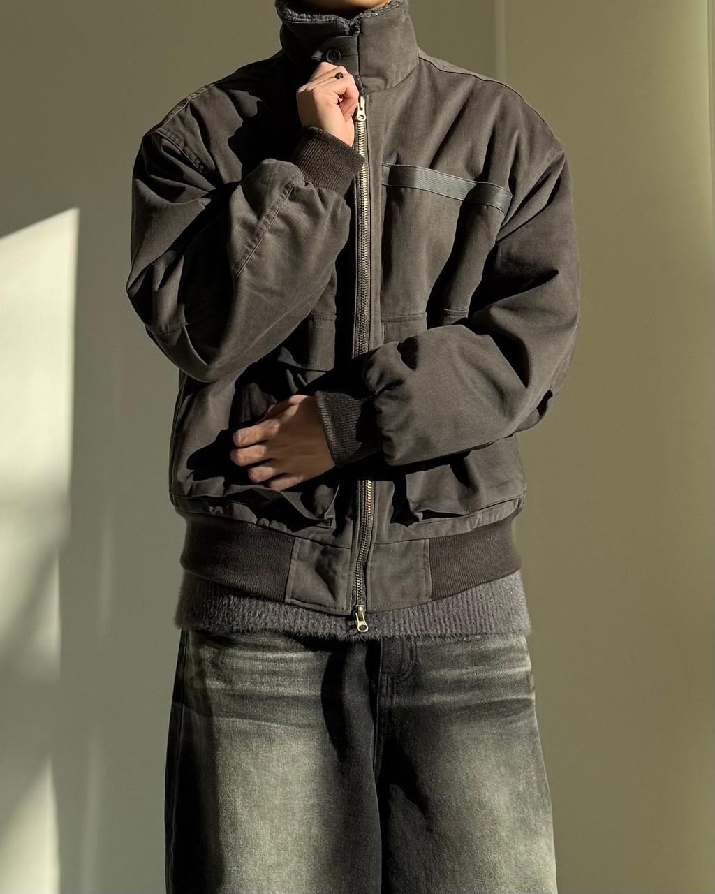 피치 양털 비조 워크자켓 2컬러