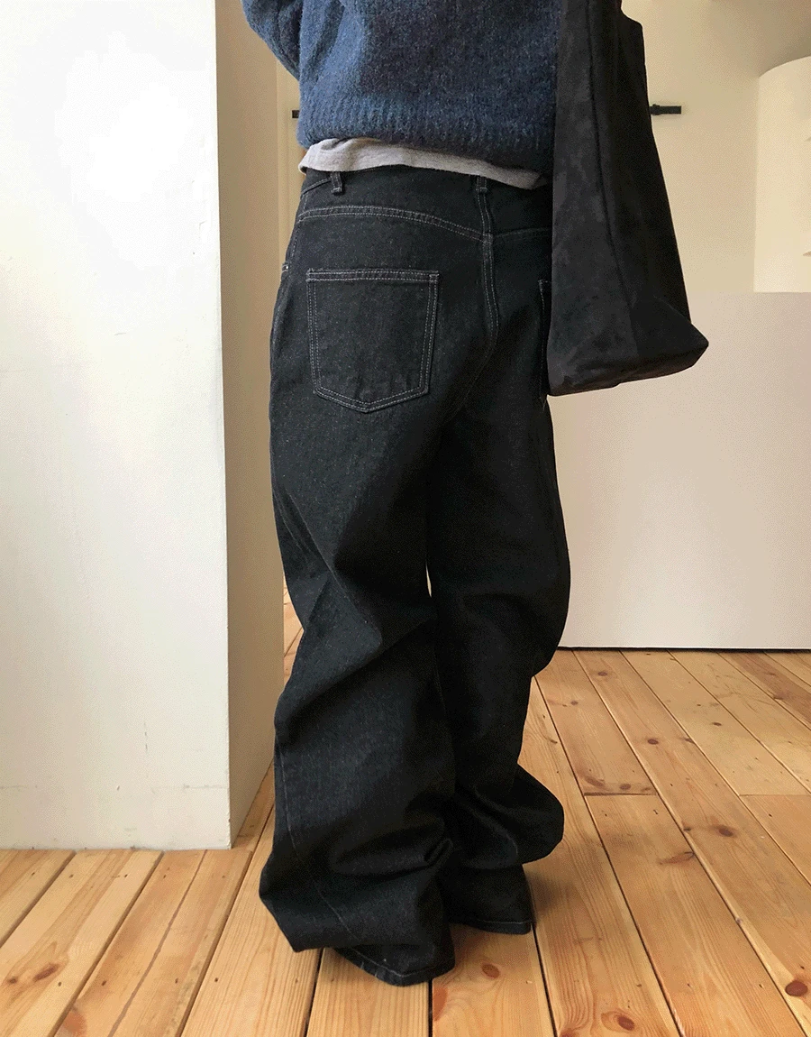 [데이트룩 추천♡] 너디 플레어 데님 팬츠 (2color)