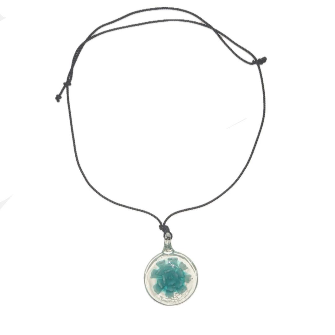 glass flower necklace