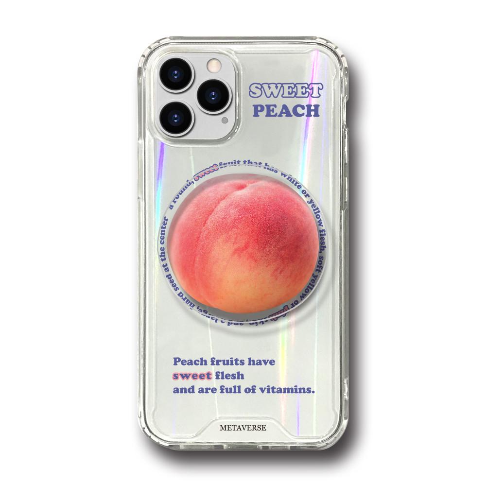 메타버스 범퍼클리어 케이스 아크릴톡 세트 - 스위트 피치(Sweet Peach)