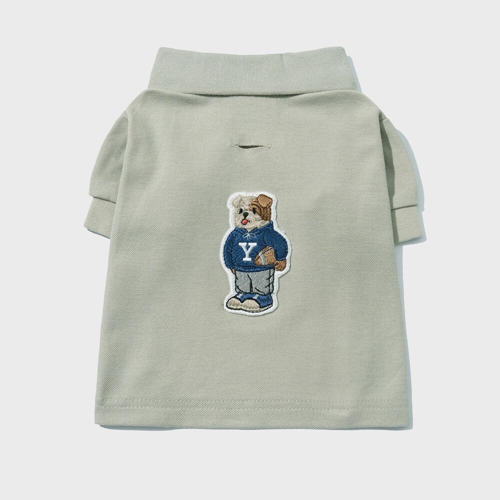 EMBROIDERY DAN QUICK DRY PIQUE DOGGY POLO SHIRT WARM GRAY