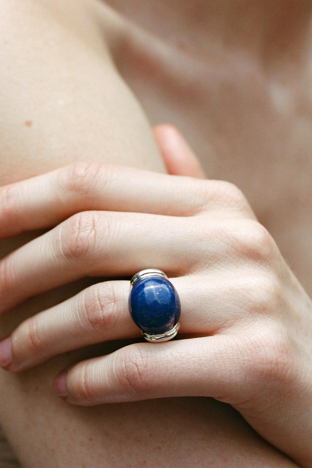 Demain Ring in Lapis - 5