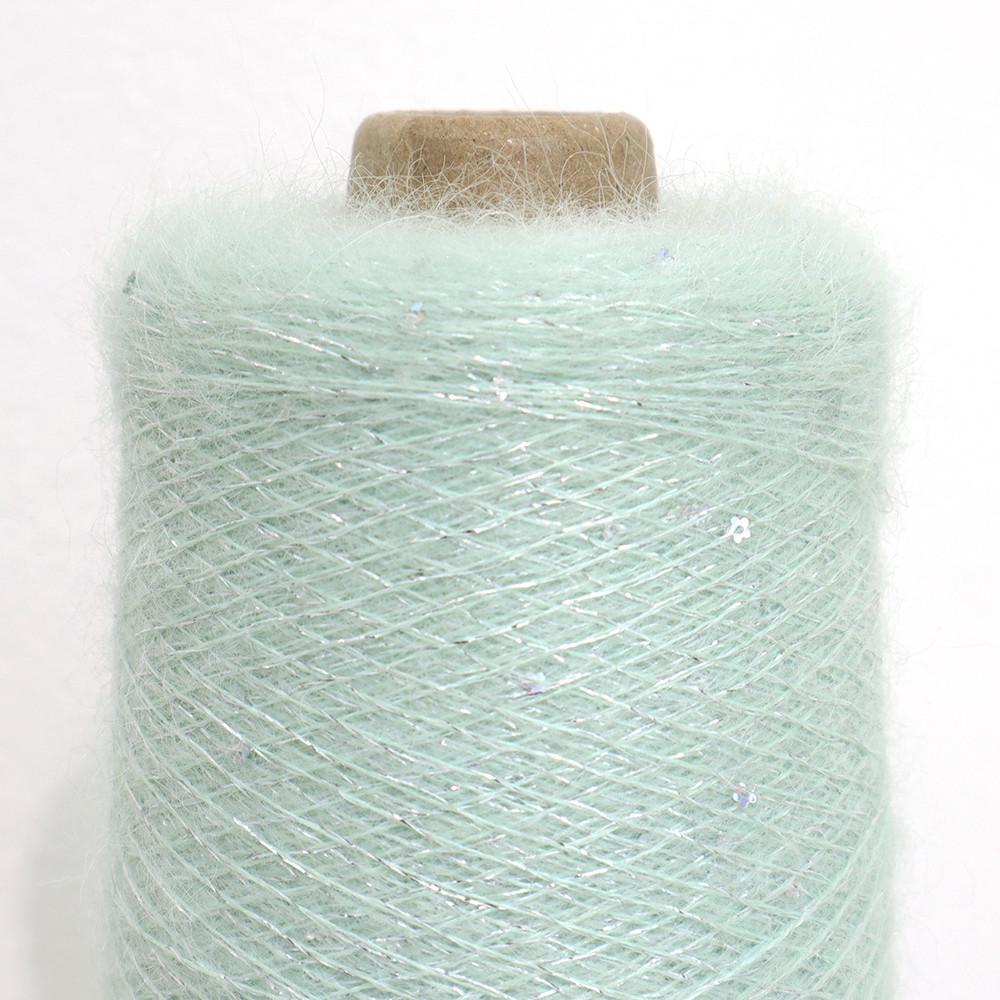 [스팽글 모헤어] 별무리 민트 콘사(150g)