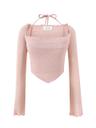 아이유 착용 Scarf bolero set (pink)