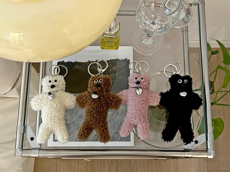 수염 고양이 키링 4color 열쇠고리