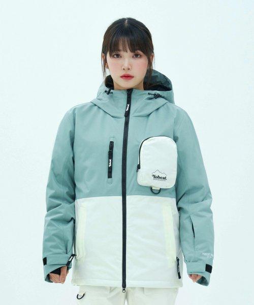 팀버라인 2L 자켓 다크민트 크림