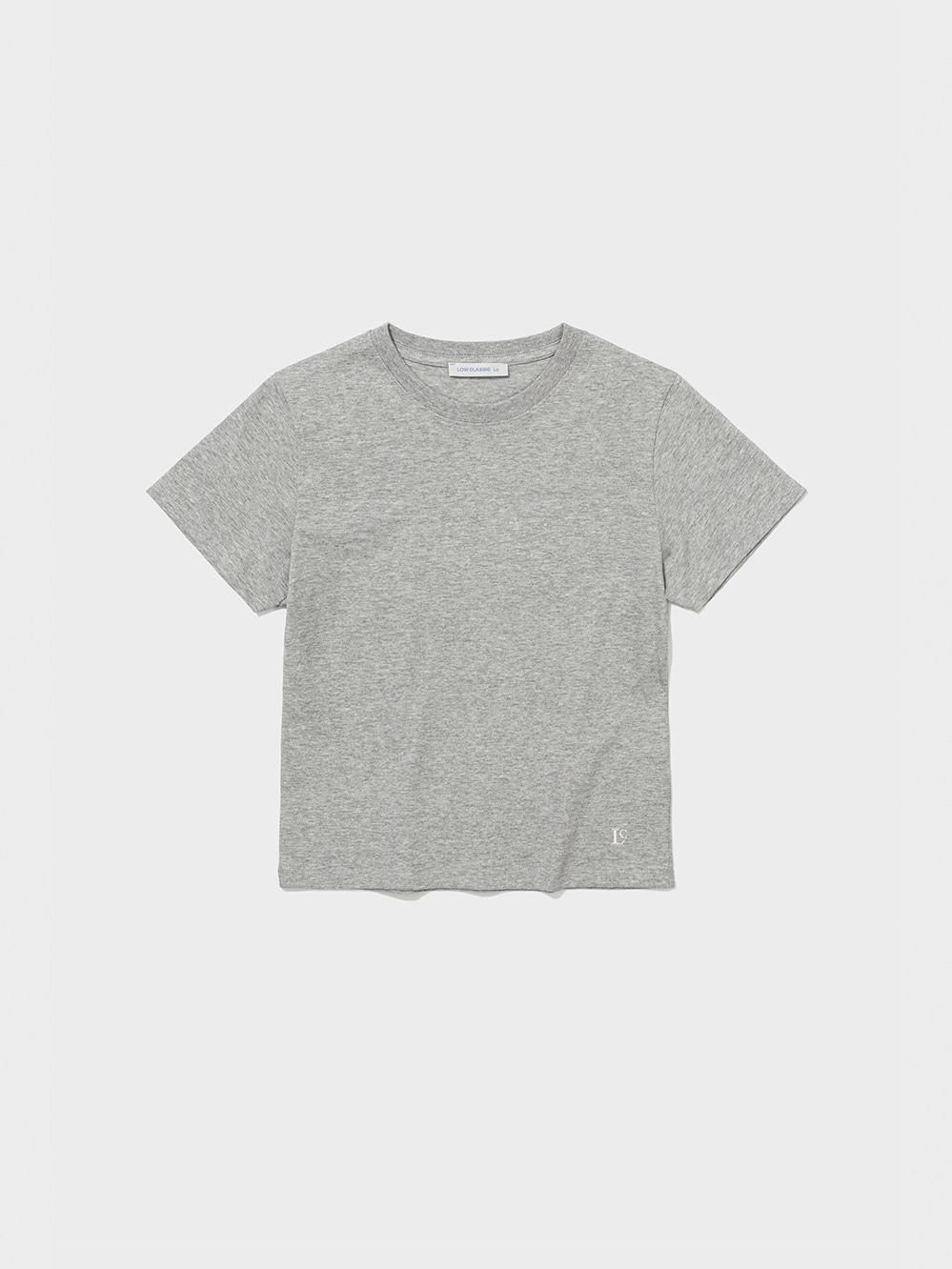 Lc Baby Tee_Melange Grey