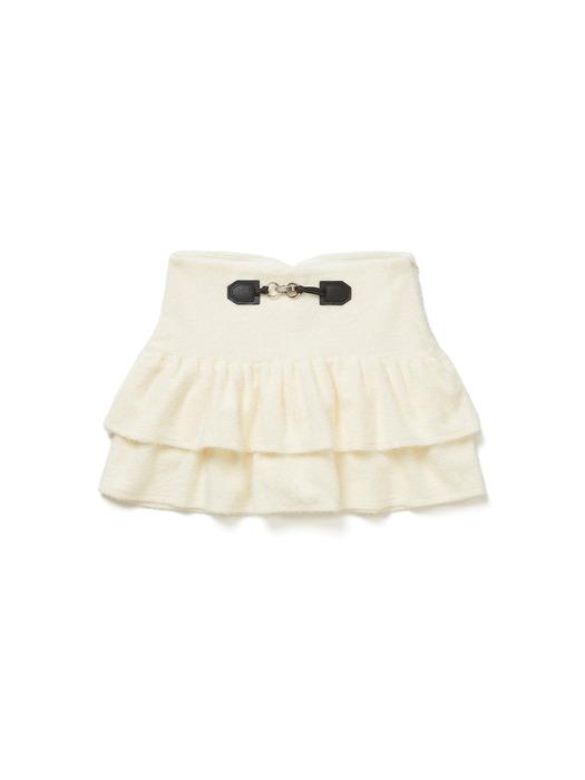 SNOWFLAKE TIERED SKIRT PANTS / IVORY