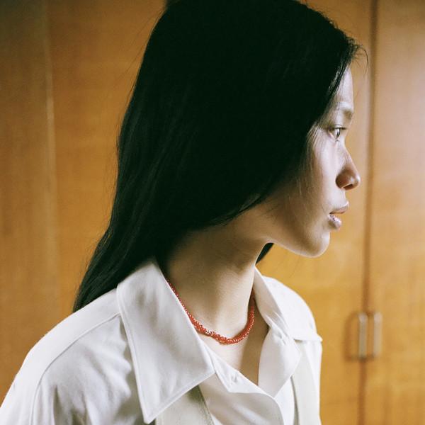 Suede Wrap Apron (Ivory / Gray)