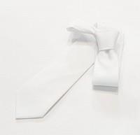 심플한 민무늬 흰색 넥타이