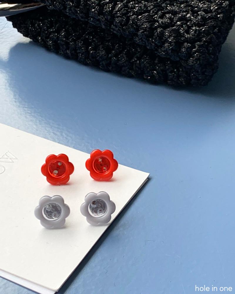 [홀인원 Silver 925] 플라워추 귀걸이_2color