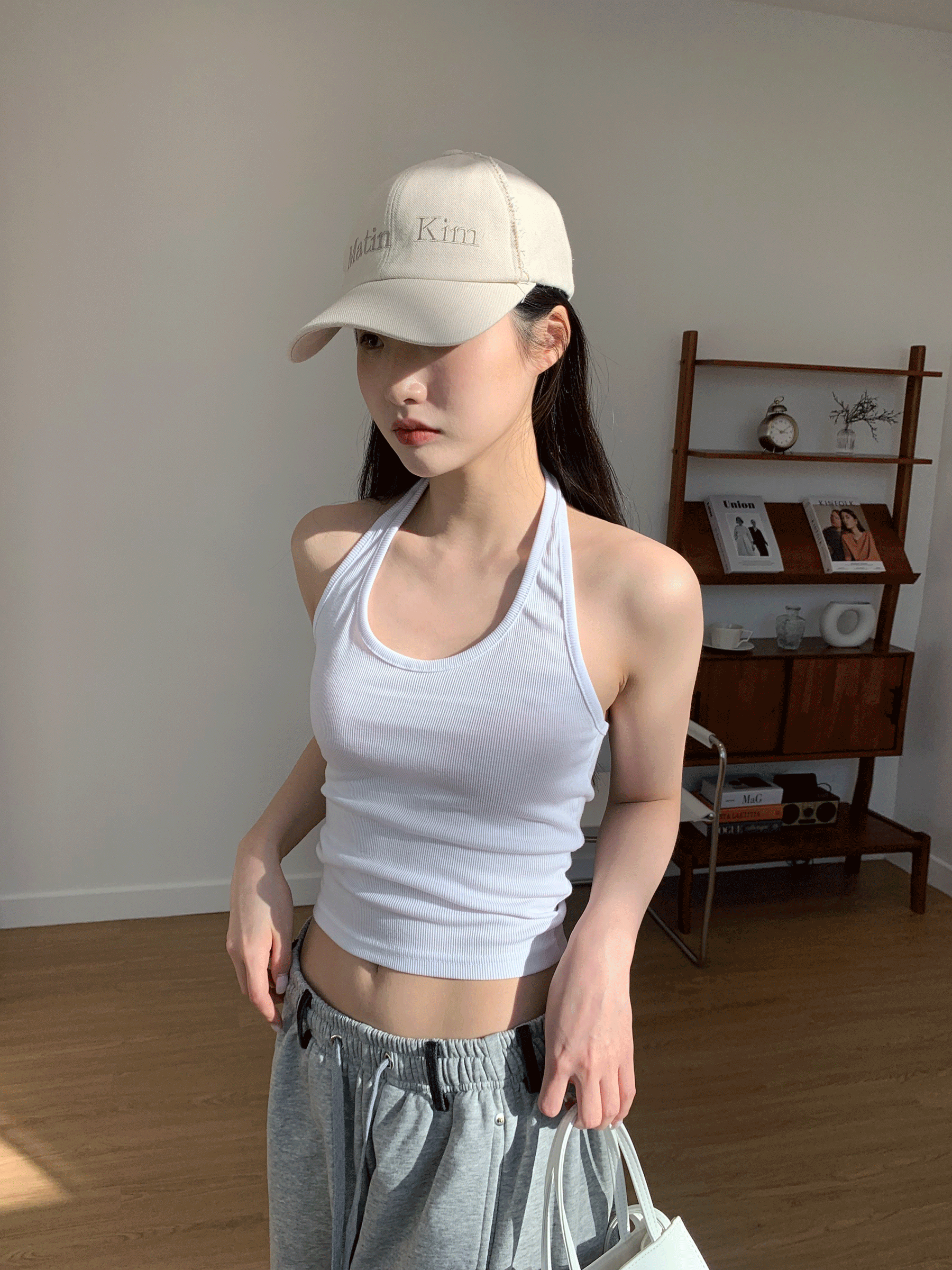 옵텐소 [3만장 판매] basic halter neck sleeveless (3color)