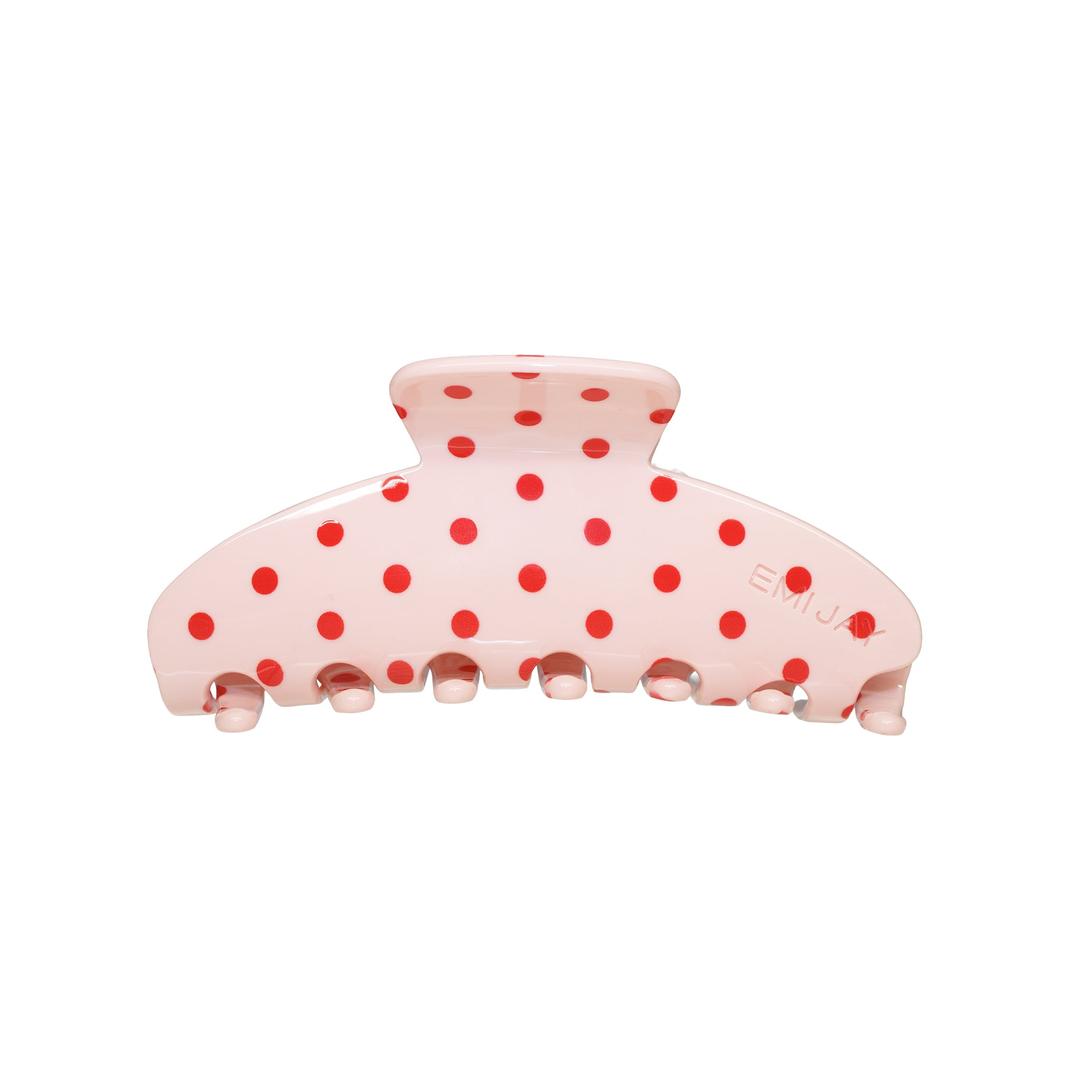 Big Effing Clip in Blush Polka Dot