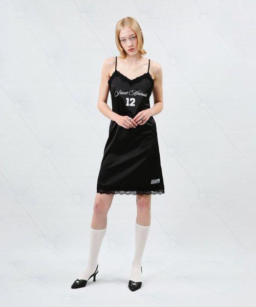 Street Attitude Slip Dress (Black)
