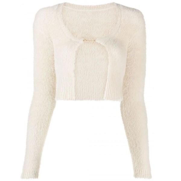 jacquemu* logo cropped cardigan (3color)