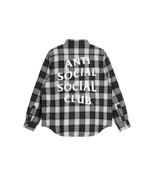 ANTI SOCIAL SOCIAL CLUB CHECK SHIRT BLACK