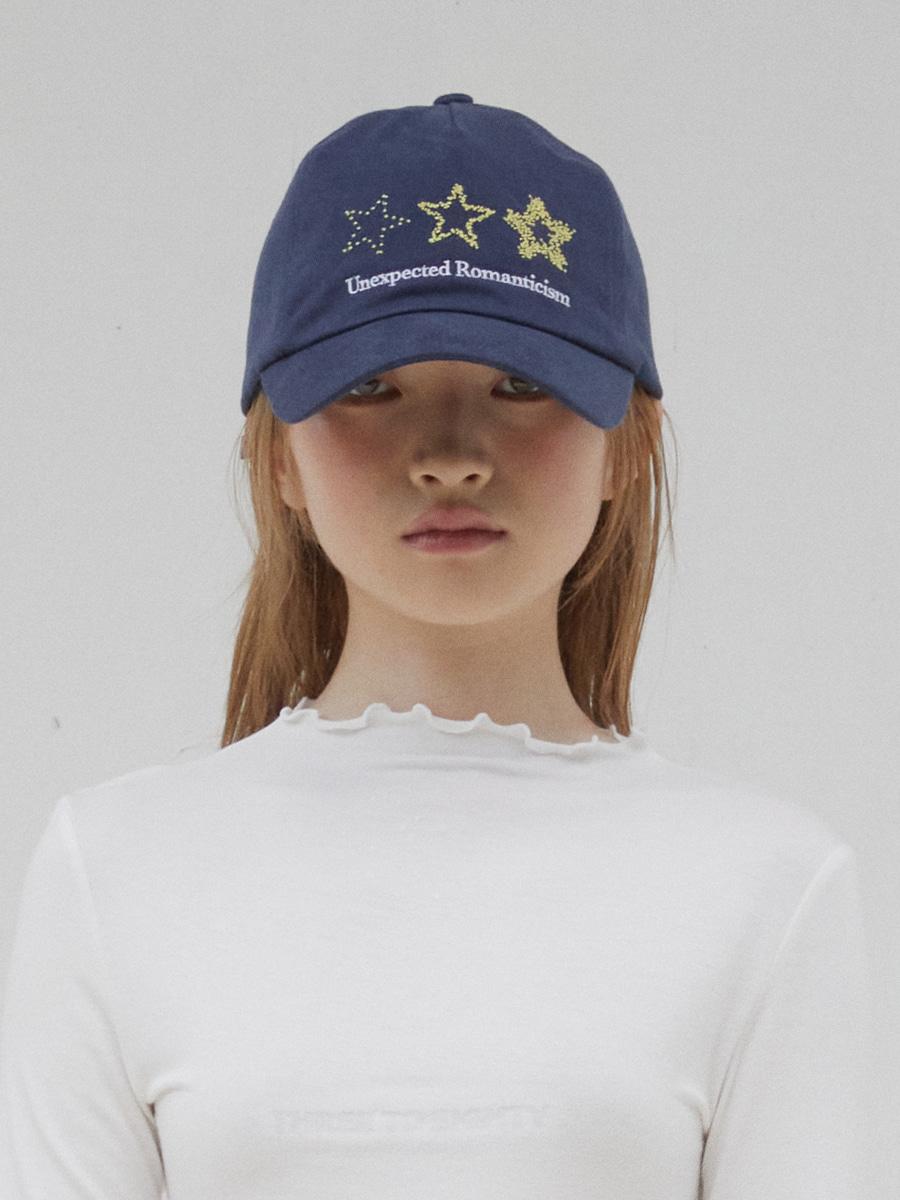 THREE STARS BALL CAP (NAVY)