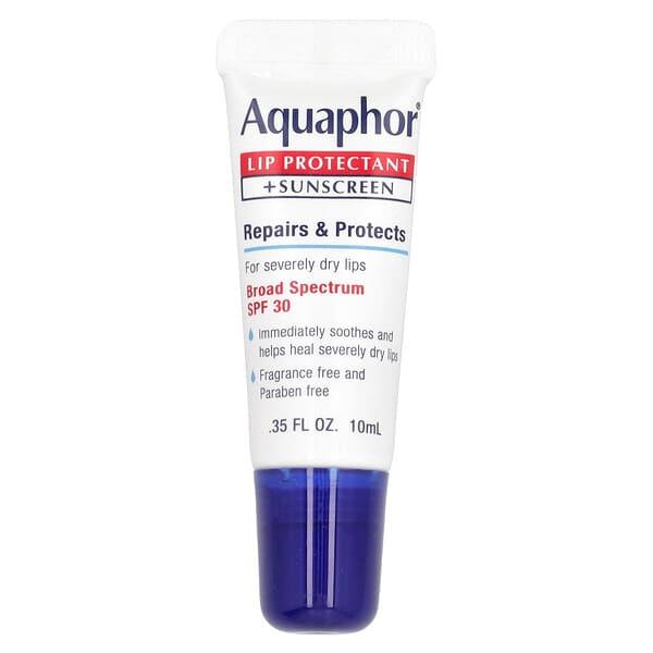 Aquaphor, 입술 보호제 + 자외선 차단제, SPF 30, 10ml(0.35fl oz)