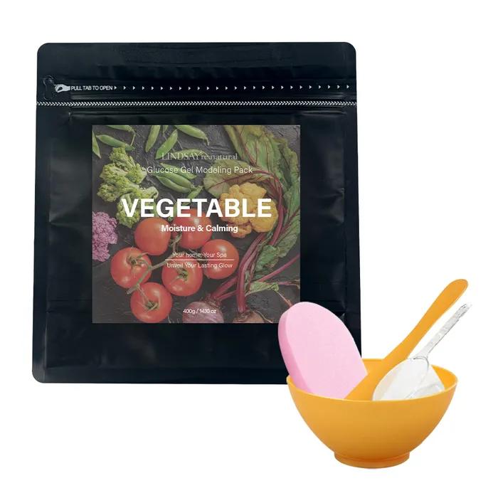 리네추럴 베지터블 모델링팩 400g+팩도구+클렌징해면 홈에스테틱 5종
