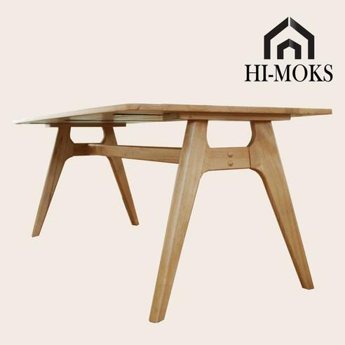 하이목스 이지리빙 릴렉스 4인 6인 원목 낮은식탁 거실 주방 테이블