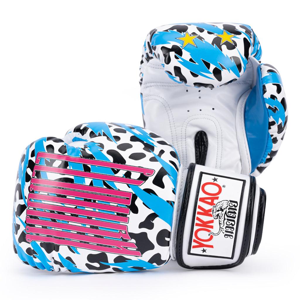 Animalier Boxing Gloves - 8oz / White Leopard