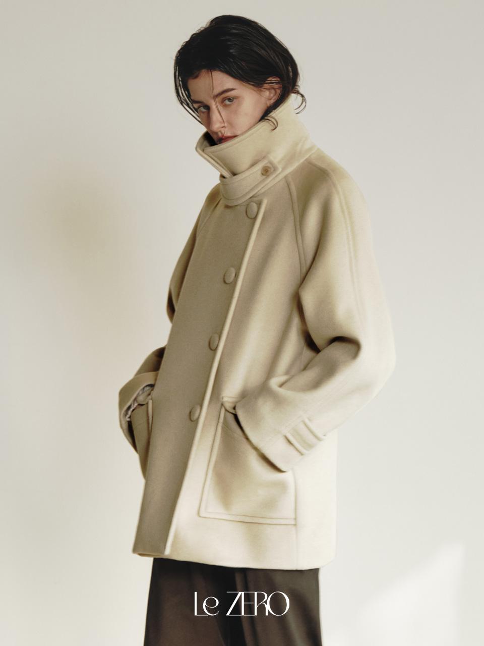 [시즌오프] 르제로 사이드 버튼 포인트 울 코트 / 2COL